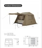 Lều khung dựng nhanh Village 6.0 Naturehike CNK2550WS043