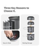 Bộ nồi dã ngoại 4 chiếc có móc treo Naturehike NH18T018-G