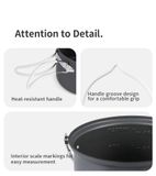 Bộ nồi dã ngoại 4 chiếc có móc treo Naturehike NH18T018-G