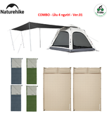 COMBO - Lều 3-4 người Naturehike