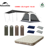 COMBO - Lều 3-4 người Naturehike