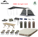 COMBO - Lều 3-4 người Naturehike