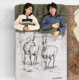 Túi ngủ đôi kèm gối hình linh dương Naturehike NH21MSD06