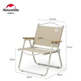 Ghế gấp dã ngoại khung sắt tay gỗ FE01 Naturehike CNK2300JU012