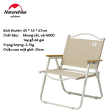 Ghế gấp dã ngoại khung sắt tay gỗ FE01 Naturehike CNK2300JU012