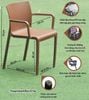 Ghế nhựa sóng có tay XDAILY | WAVE chair