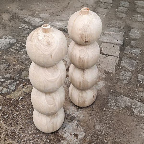 Bàn ăn gỗ XDAILY Holo | Bàn ăn chân hồ lô.