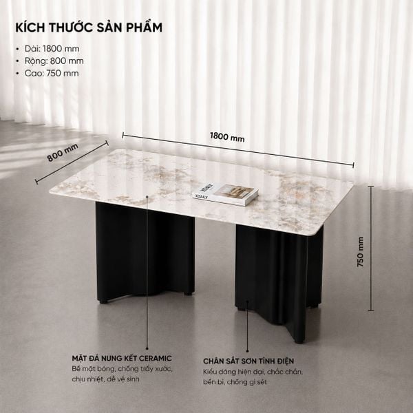 Bàn ăn Xdaily - LOU dining table