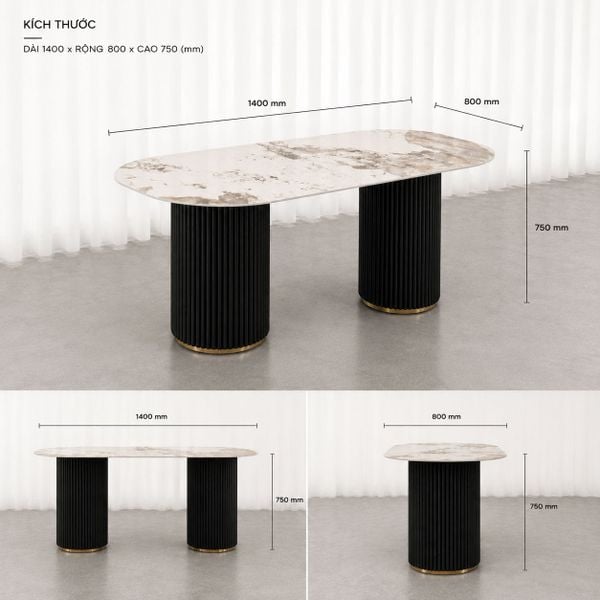Bàn ăn XDAILY - Moon dining table