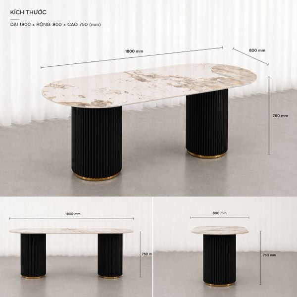 Bàn ăn XDAILY - Moon dining table