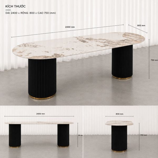 Bàn ăn XDAILY - Moon dining table