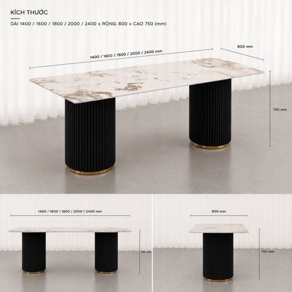 Bàn ăn XDAILY - Moon dining table