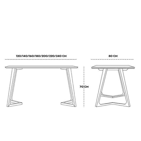 Bàn ăn XDAILY | TWIST table
