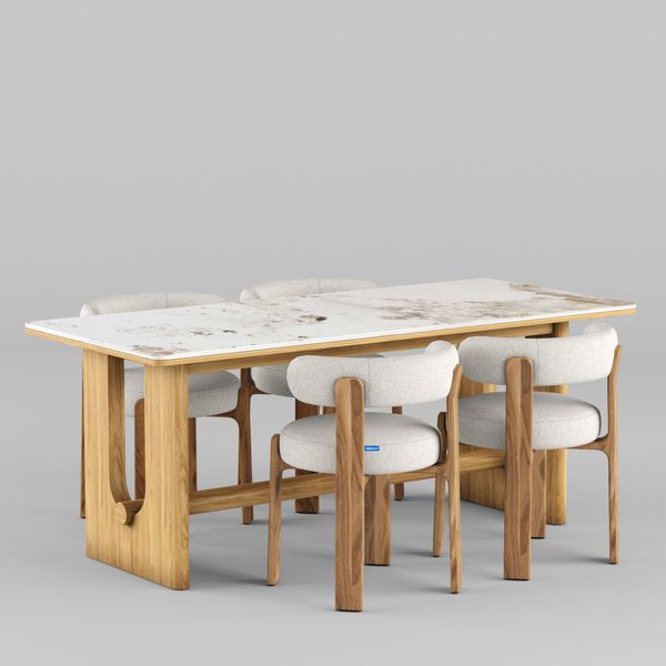 Bộ bàn ghế ăn XDAILY | BRETON table & Granite chair