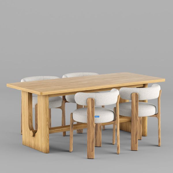 Bộ bàn ghế ăn XDAILY | BRETON table & Granite chair