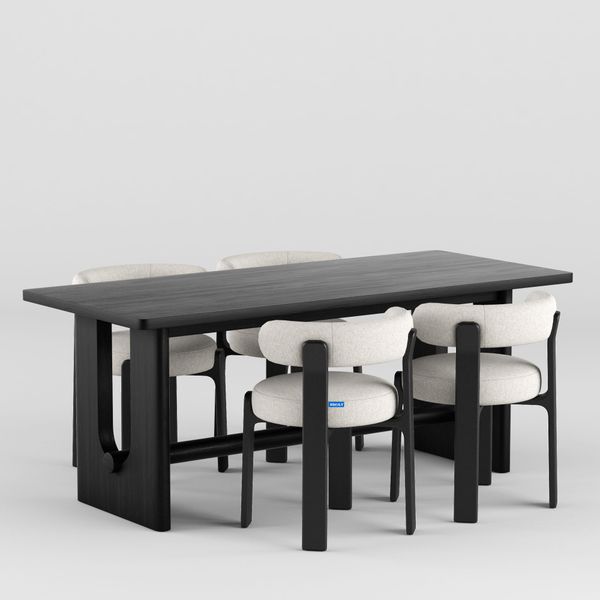 Bộ bàn ghế ăn XDAILY | BRETON table & Granite chair