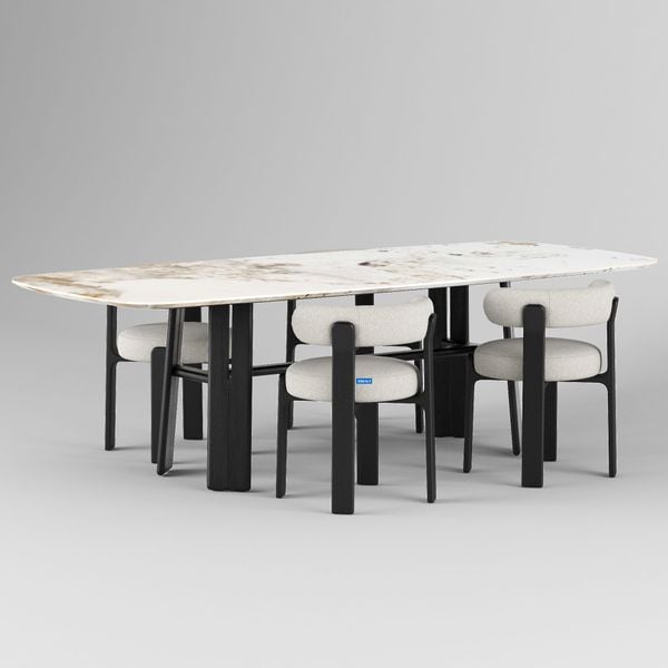 Bộ bàn ghế ăn | Granite chair & DOU table