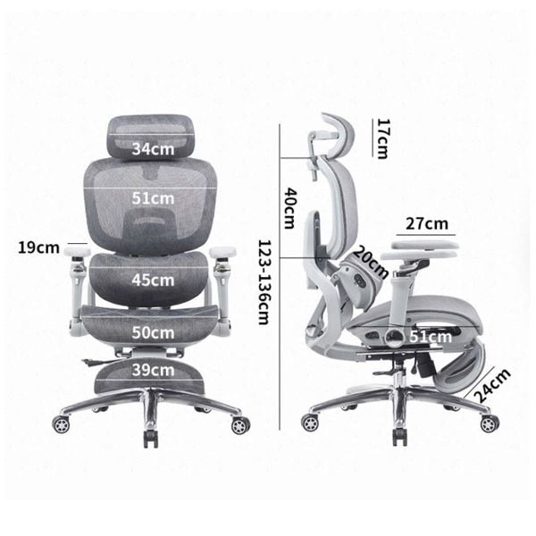 Ghế công thái học XDAILY - CTH816