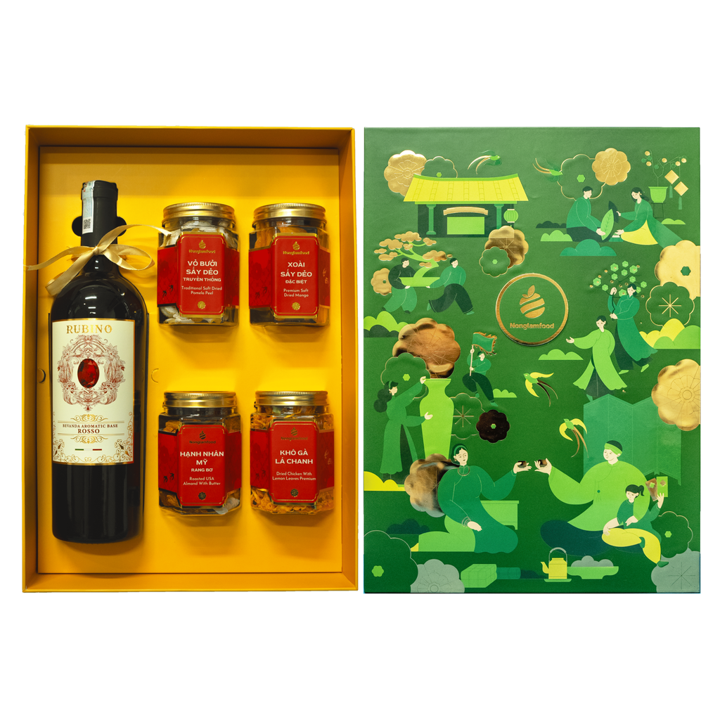 Bộ quà tết 2026 - PHÚC LỘC 02 | Set Quà Tết Nonglamfood | Vẹn Nguyên Hương Tết – Gắn Kết Yêu Thương