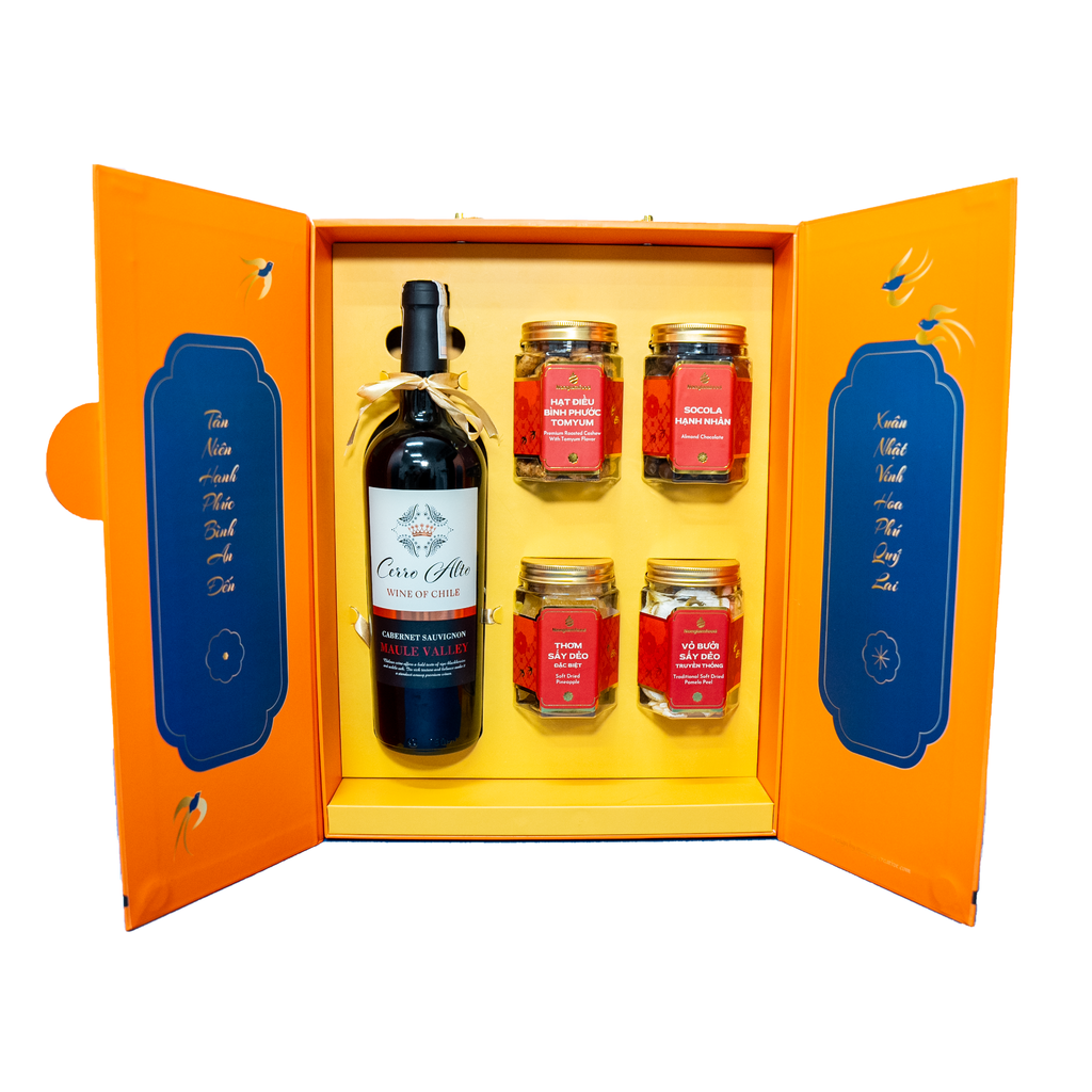 Bộ quà tết 2026 - PHỒN VINH 01 | Set Quà Tết Nonglamfood | Vẹn Nguyên Hương Tết – Gắn Kết Yêu Thương