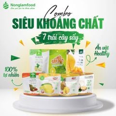 COMBO SIÊU KHOÁNG CHẤT – 7 LOẠI TRÁI CÂY SẤY TỰ NHIÊN | ĂN VẶT LÀNH MẠNH TỪ NONGLAMFOOD