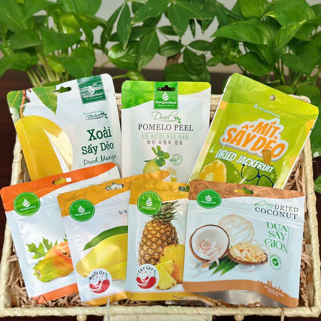 COMBO SIÊU KHOÁNG CHẤT – 7 LOẠI TRÁI CÂY SẤY TỰ NHIÊN | ĂN VẶT LÀNH MẠNH TỪ NONGLAMFOOD