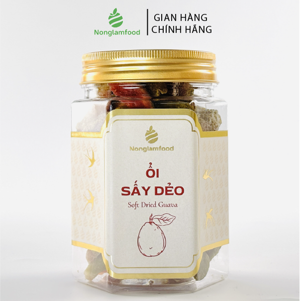 ỔI SẤY DẺO NONGLAMFOOD HŨ 150G | HỦ LỤC GIÁC ĐẶC BIỆT | QUÀ TẶNG CAO CẤP