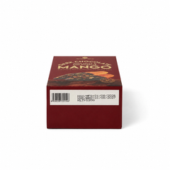 XOÀI NHÚNG SÔ CÔ LA ĐEN PHỦ HẠT VÀ HOA ATISO HỘP 120G | DARK CHOCOLATE DIPPED MANGO WITH NUTS & RED ROSELLE | TROPICAL FRUIT