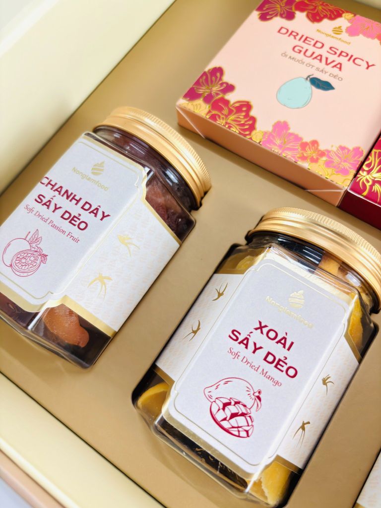 Bộ quà tết 2026 - AN NHIÊN 02 | Set Quà Tết Nonglamfood | Vẹn Nguyên Hương Tết – Gắn Kết Yêu Thương