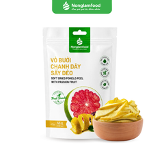 VỎ BƯỞI CHANH DÂY SẤY DẺO | TÚI 45G | DRIED POMELO PEEL WITH PASSION FRUIT | HEALTHY SNACK