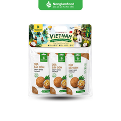 COMBO DỪA SẤY GIÒN 6 TÚI (MUA 5 TẶNG 1) | 6-PACK CRISPY COCONUT COMBO | BUY 5 GET 1 FREE