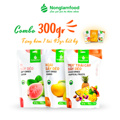 Combo Trái Cây Sấy – Tặng Kèm 1 Túi 45gr Bất Kỳ | Nonglamfood