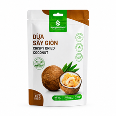 COMBO 8 TÚI TRÁI CÂY SẤY 4 VỊ NHIỆT ĐỚI 45G NONGLAMFOOD (DỪA SẤY GIÒN, VỎ BƯỞI CHANH DÂY, CHANH DÂY, MÍT SẤY DẺO) | NONGLAMFOOD TROPICAL DRIED FRUIT COMBO 8 BAGS × 45G (COCONUT, PASSION FRUIT POMELO PEEL, PASSION FRUIT, JACKFRUIT)