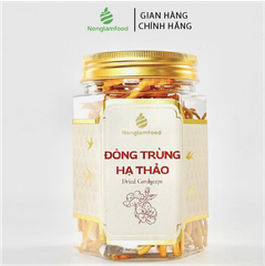ĐÔNG TRÙNG HẠ THẢO SẤY THĂNG HOA NONGLAMFOOD HŨ 150G  | HŨ LỤC GIÁC ĐẶC BIỆT | QUÀ TẶNG CAO CẤP