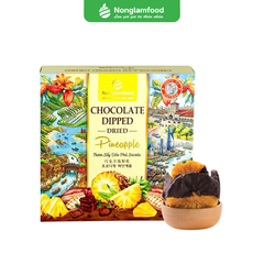 THƠM SẤY DẺO PHỦ SOCOLA | HỘP 145G | CHOCO DRIED PINEAPPLE | TROPICAL FRUIT