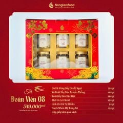 Bộ quà tết 2026 - ĐOÀN VIÊN 03 | Set Quà Tết Nonglamfood | Vẹn Nguyên Hương Tết – Gắn Kết Yêu Thương
