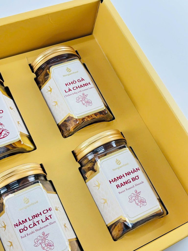 Bộ quà tết 2026 - ĐOÀN VIÊN 03 | Set Quà Tết Nonglamfood | Vẹn Nguyên Hương Tết – Gắn Kết Yêu Thương