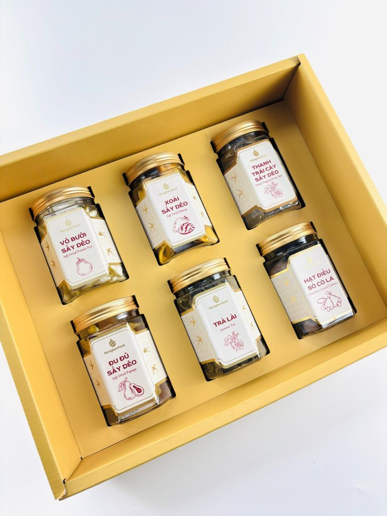 Bộ quà tết 2026 - ĐOÀN VIÊN 04 | Set Quà Tết Nonglamfood | Vẹn Nguyên Hương Tết – Gắn Kết Yêu Thương