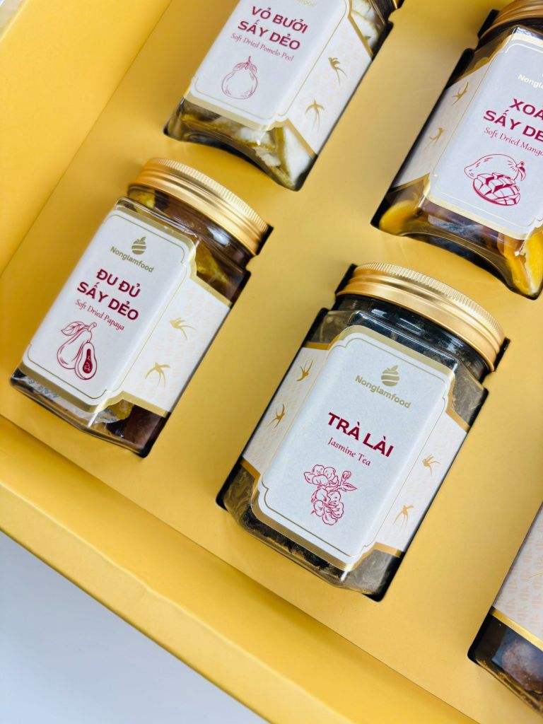 Bộ quà tết 2026 - ĐOÀN VIÊN 04 | Set Quà Tết Nonglamfood | Vẹn Nguyên Hương Tết – Gắn Kết Yêu Thương