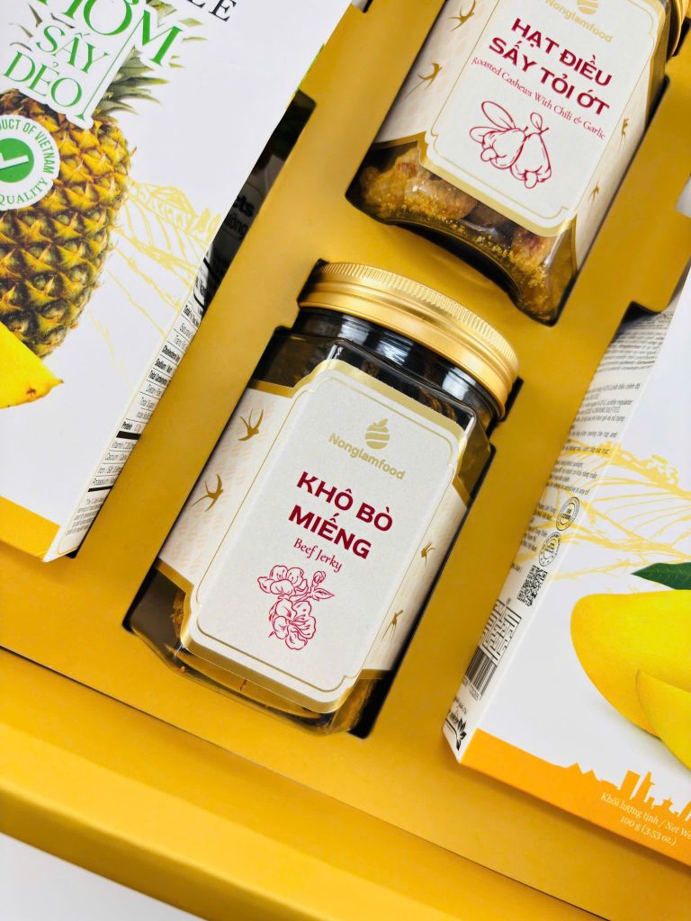 Bộ quà tết 2026 - ĐOÀN VIÊN 02 | Set Quà Tết Nonglamfood | Vẹn Nguyên Hương Tết – Gắn Kết Yêu Thương