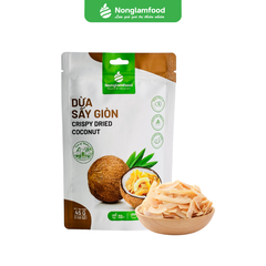DỪA SẤY GIÒN | TÚI 45G | CRISPY DRIED COCONUT | HEALTHY SNACK
