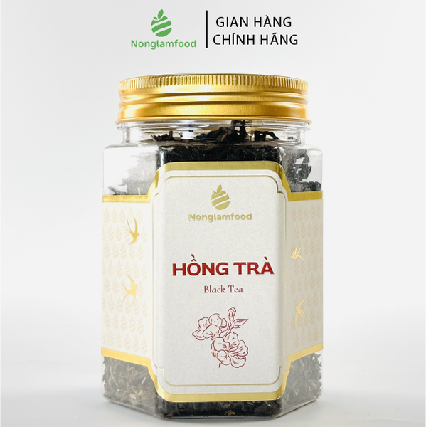 HỒNG TRÀ SHAN TUYẾT CỔ THỤ NONGLAMFOOD HŨ 65G  | HŨ LỤC GIÁC ĐẶC BIỆT | QUÀ TẶNG CAO CẤP