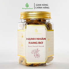 HẠNH NHÂN MỸ RANG BƠ NONGLAMFOOD HŨ 120G | HŨ LỤC GIÁC ĐẶC BIỆT | QUÀ TẶNG CAO CẤP