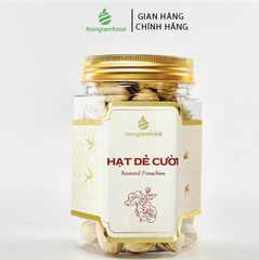 HẠT DẺ CƯỜI MỸ RANG MUỐI NONGLAMFOOD HŨ 150G  | HŨ LỤC GIÁC ĐẶC BIỆT | QUÀ TẶNG CAO CẤP