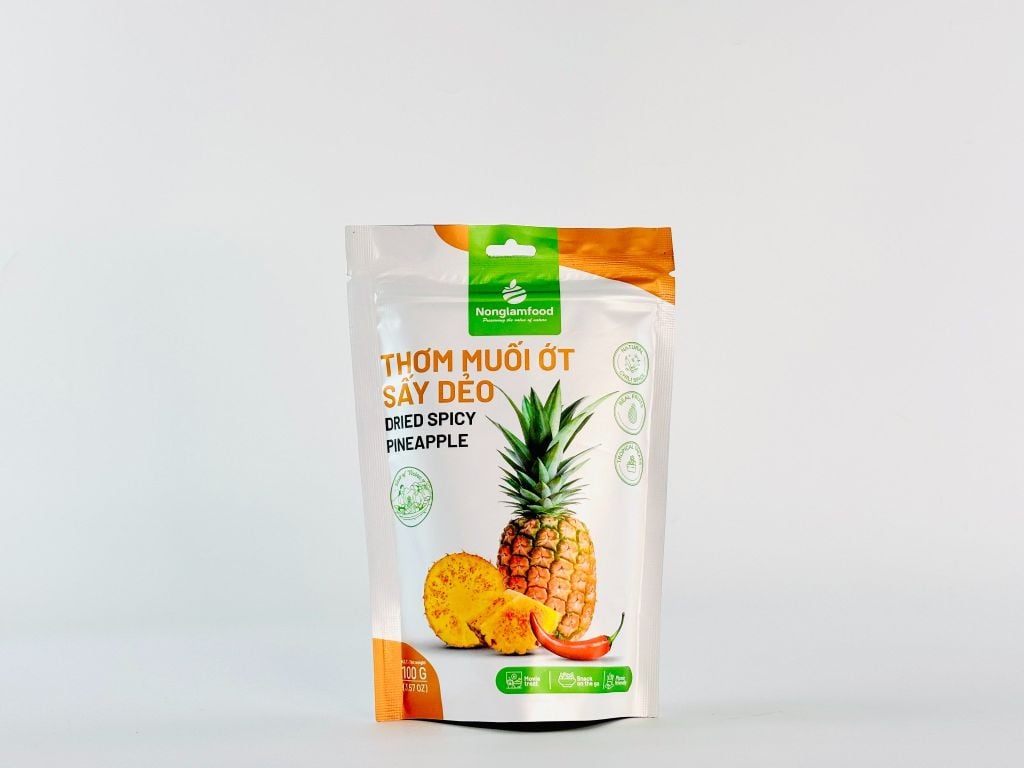 THƠM SẤY DẺO MUỐI ỚT 100g| CHILLI DRIED PINEAPPLE| HEALTHY SNACK| ĂN VẶT TỐT CHO SỨC KHỎE