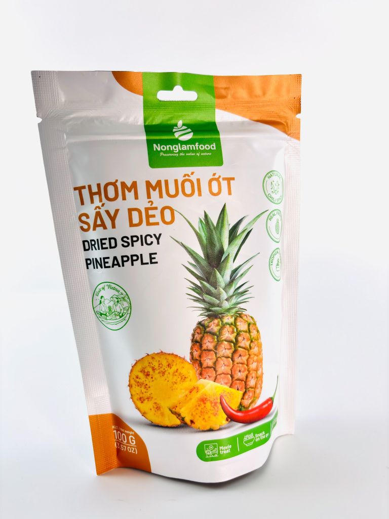 THƠM SẤY DẺO MUỐI ỚT 100g| CHILLI DRIED PINEAPPLE| HEALTHY SNACK| ĂN VẶT TỐT CHO SỨC KHỎE