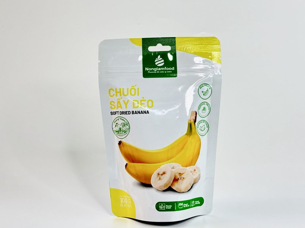 CHUỐI SẤY DẺO | TÚI 100G | DRIED BANANA | HEALTHY SNACK