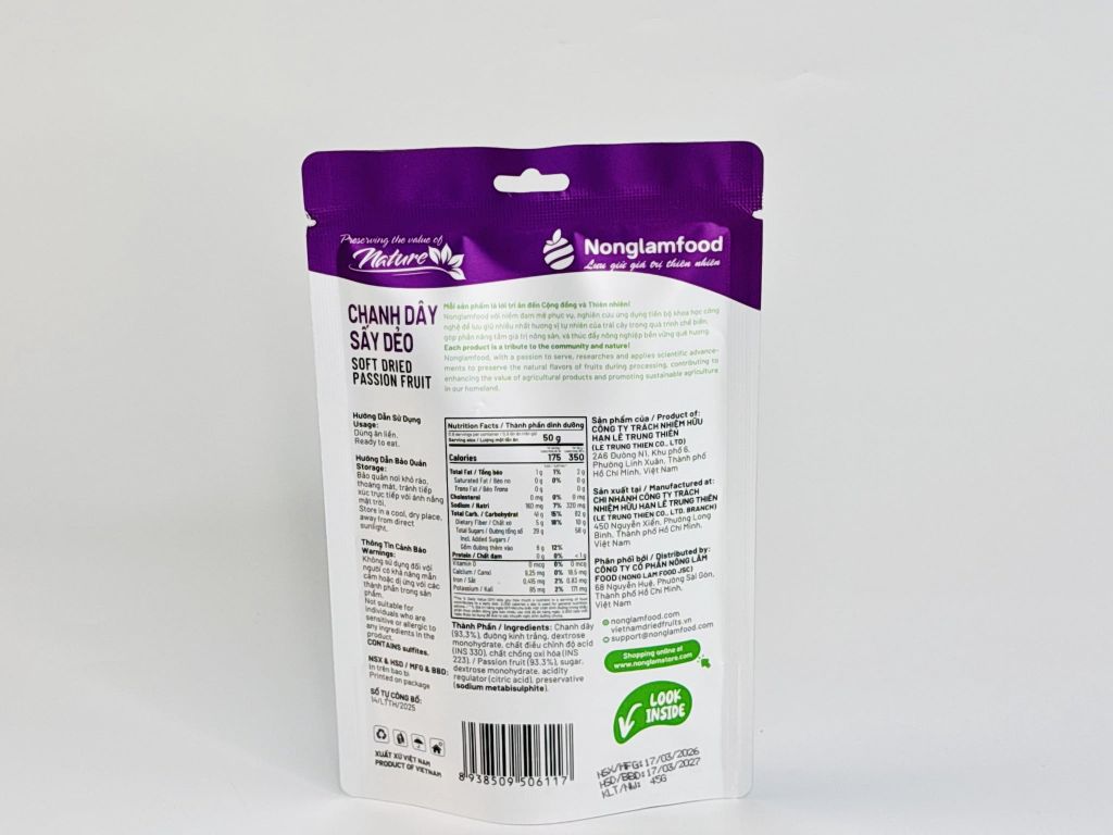 CHANH DÂY SẤY DẺO | TÚI 45G | DRIED PASSION FRUIT | HEALTHY SNACK
