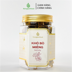 KHÔ BÒ VỊ CAY TRUYỀN THỐNG NONGLAMFOOD HŨ 150G  | HŨ LỤC GIÁC ĐẶC BIỆT | QUÀ TẶNG CAO CẤP