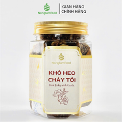 KHÔ HEO CHÁY TỎI NONGLAMFOOD HŨ 100G  | HŨ LỤC GIÁC ĐẶC BIỆT | QUÀ TẶNG CAO CẤP